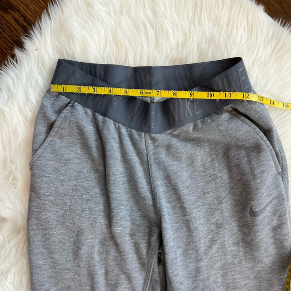 Nike Dri Fit Womens Sweatpants Gray Heathered Mid Rise Pockets Pull Ons S - Picture 4 of 7